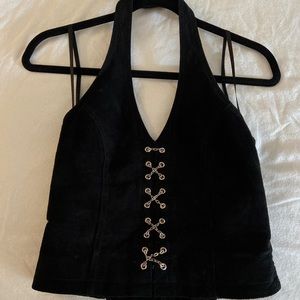 Crop halter top